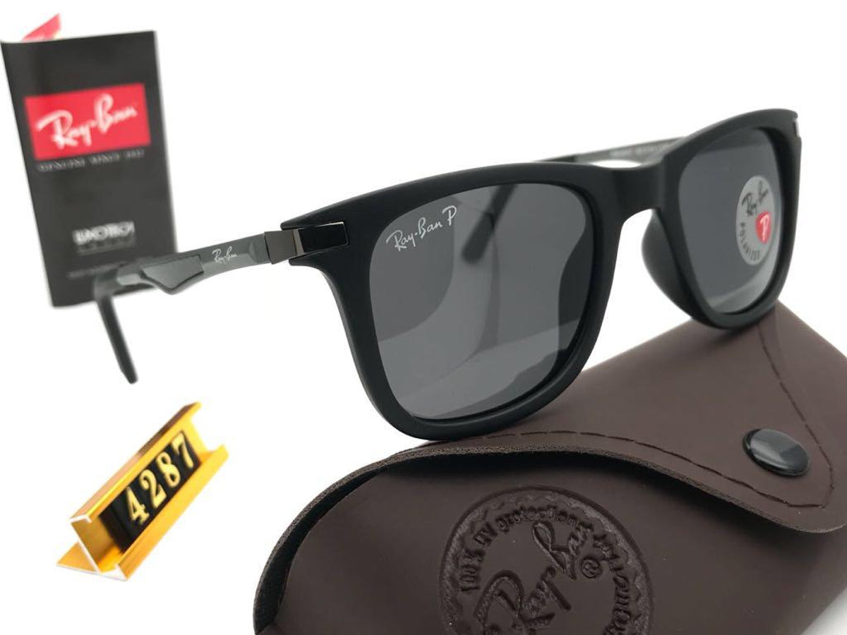 New Stylish Black & Black 4287 Square Master Pcs Sunglass For Unisex