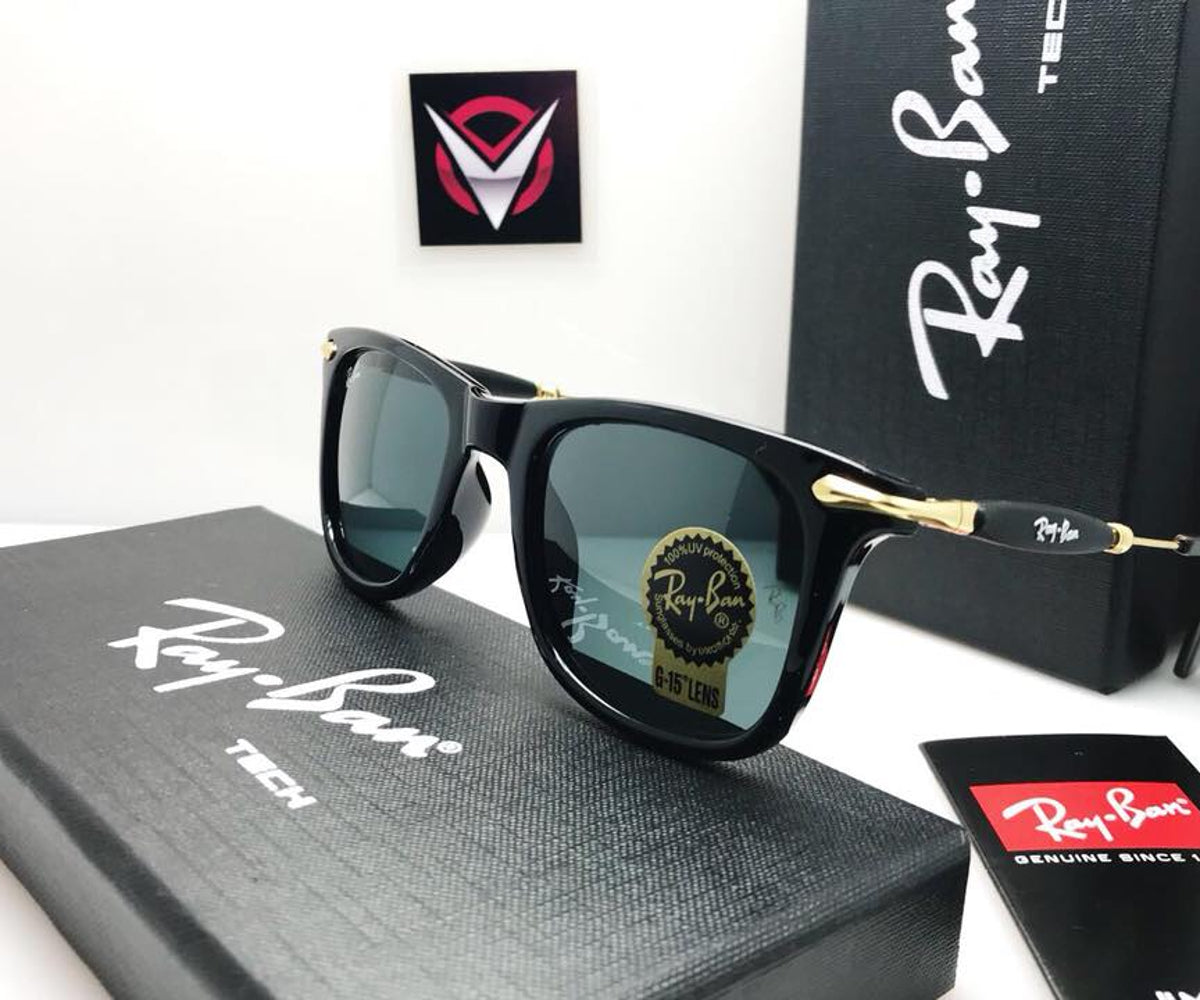 All Season Special Ray-Ban New Design Black & Gold Master Pcs 2148 Sunglasses For Men.