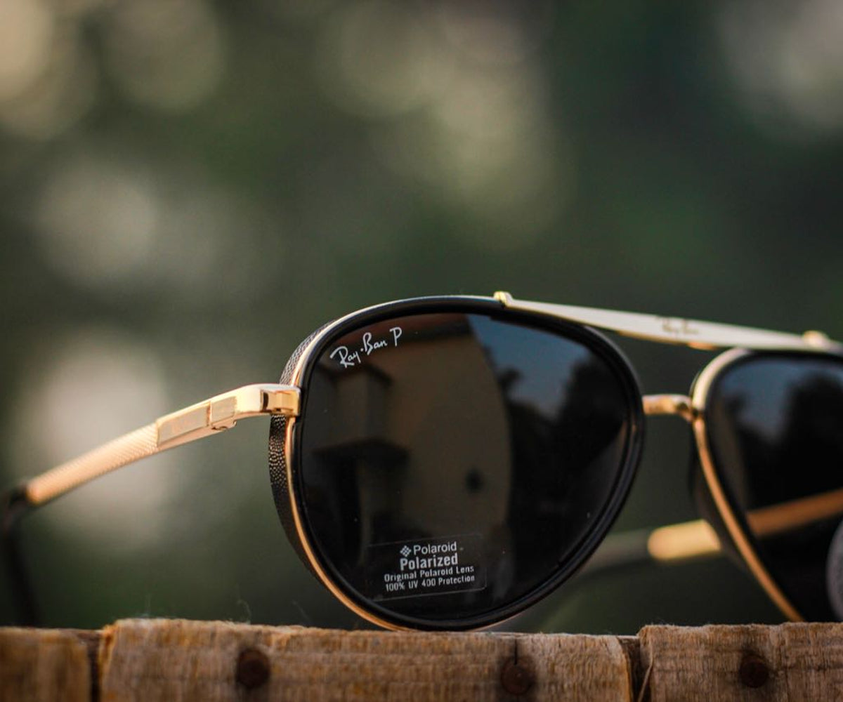 New Stylish Black & Gold 4414 Causal Latest Master Pcs Sunglass For Unisex.