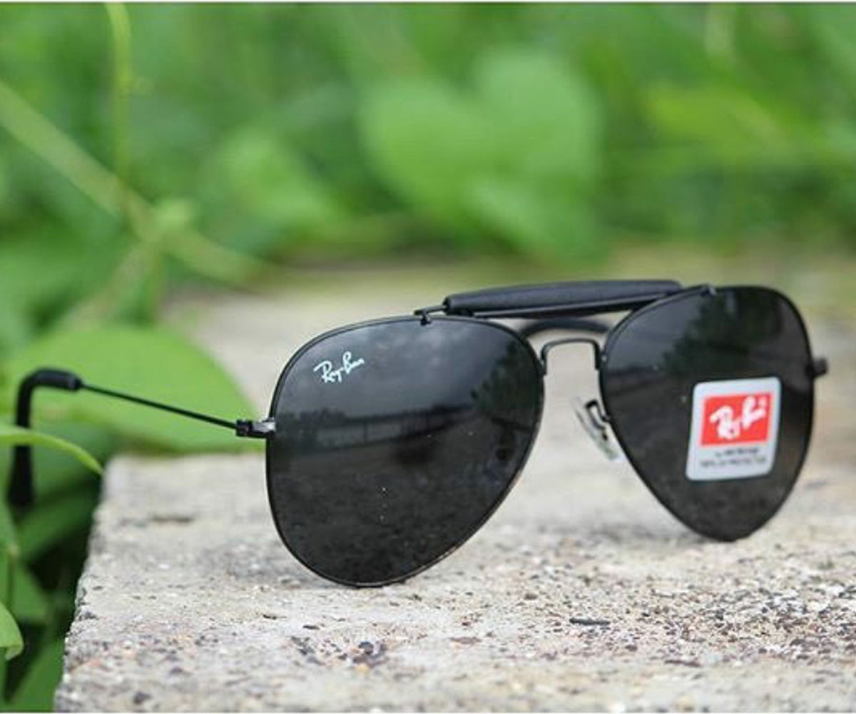 New Stylish Design Black & Black 3422 Fancy Aviator Bridge Master Pcs Sunglasses For Men.