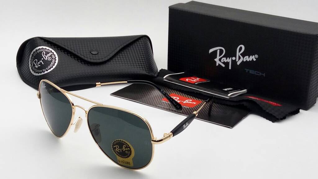 New Stylish New Oval Shape Black & Gold 3517 Sunglasses For Men.