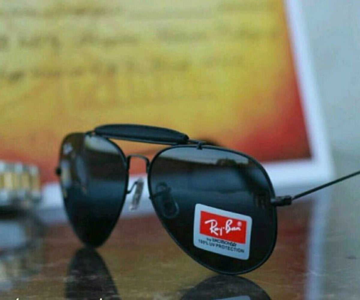 New Stylish Black & Black 3422 Fancy Aviator Bridge Master Pcs Sunglass For Unisex
