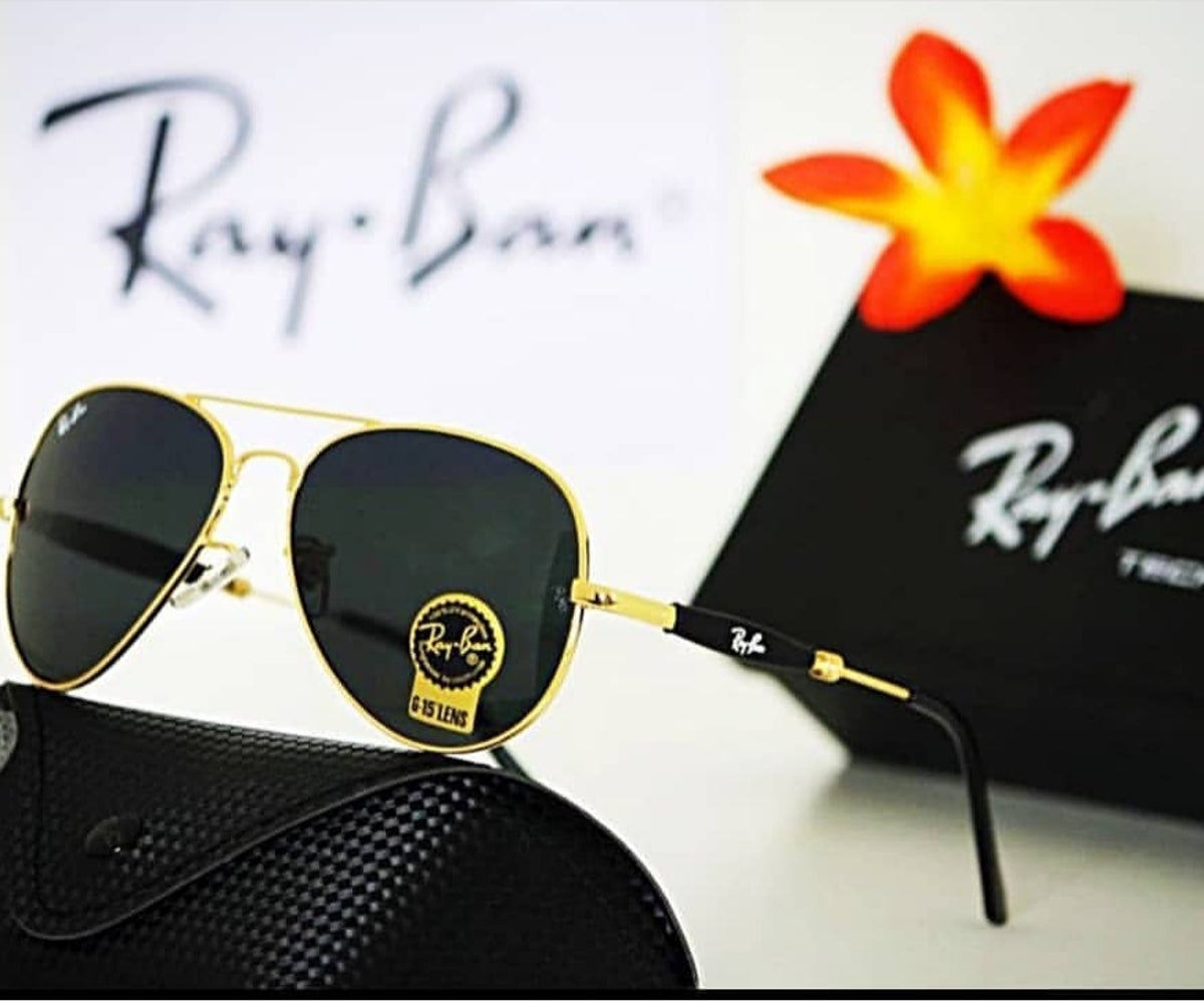 New Design Black & Gold 3517 Oval Trendy Hot Favorite Master Pcs Sunglass For Men.