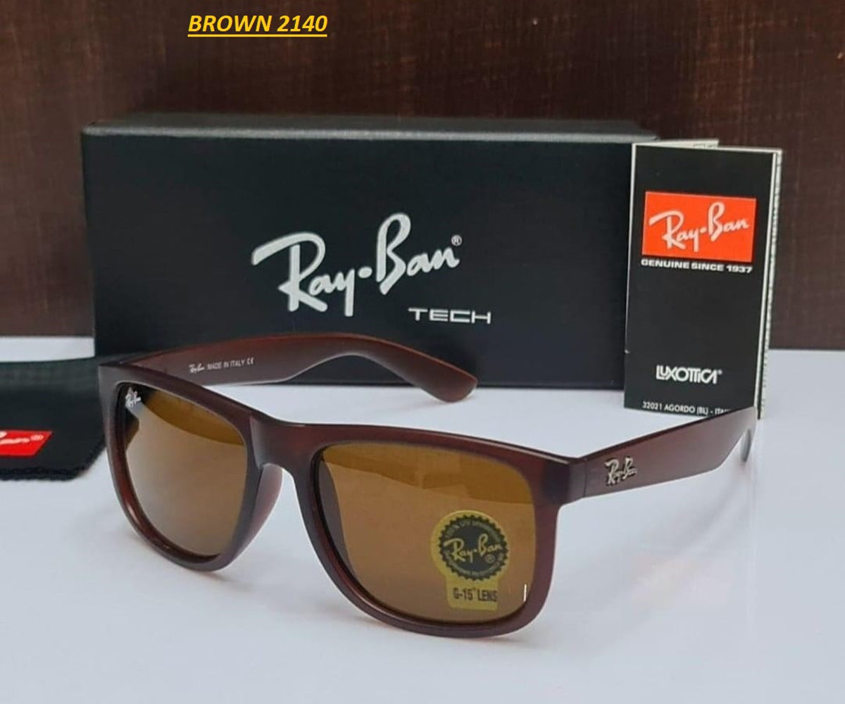 New Fancy Design Brown 2140 Wayfarer Style Master Pcs Sunglasses For Men.