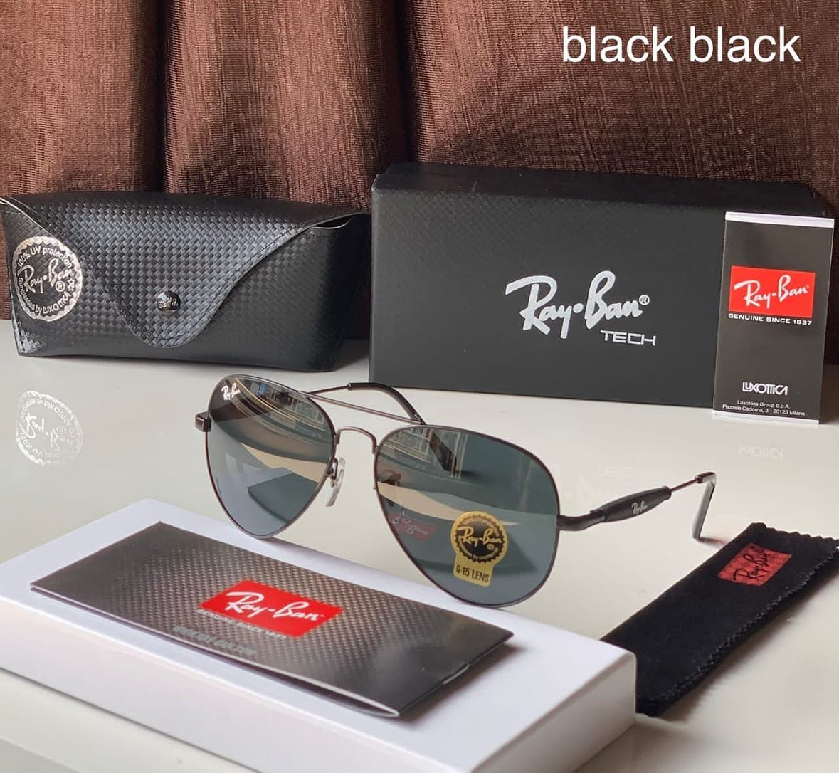 New Stylish New Oval Shape Black & Black 3517 Sunglasses For Men.