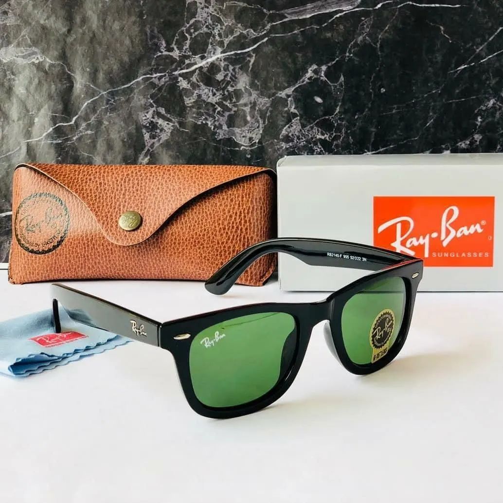 New Stylish Square Green & Black 2140 Mens Wayfarer Sunglasses.
