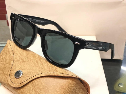 New Stylish Aqua Black Glass 2140 Wayfarer Style Master Pcs Sunglass For Unisex