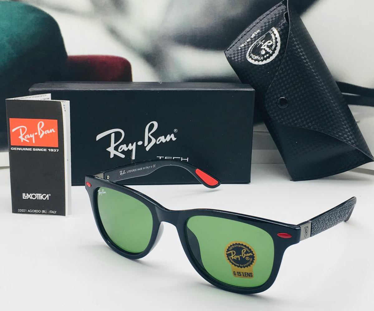 New Stylish Fancy Design Green & Black Square 4195 Master Pcs Sunglasses For Men