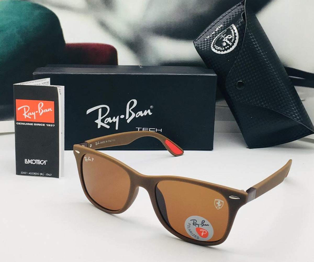 New Stylish Fancy Design Brown & Black Square 4195 Master Pcs Sunglasses For Men