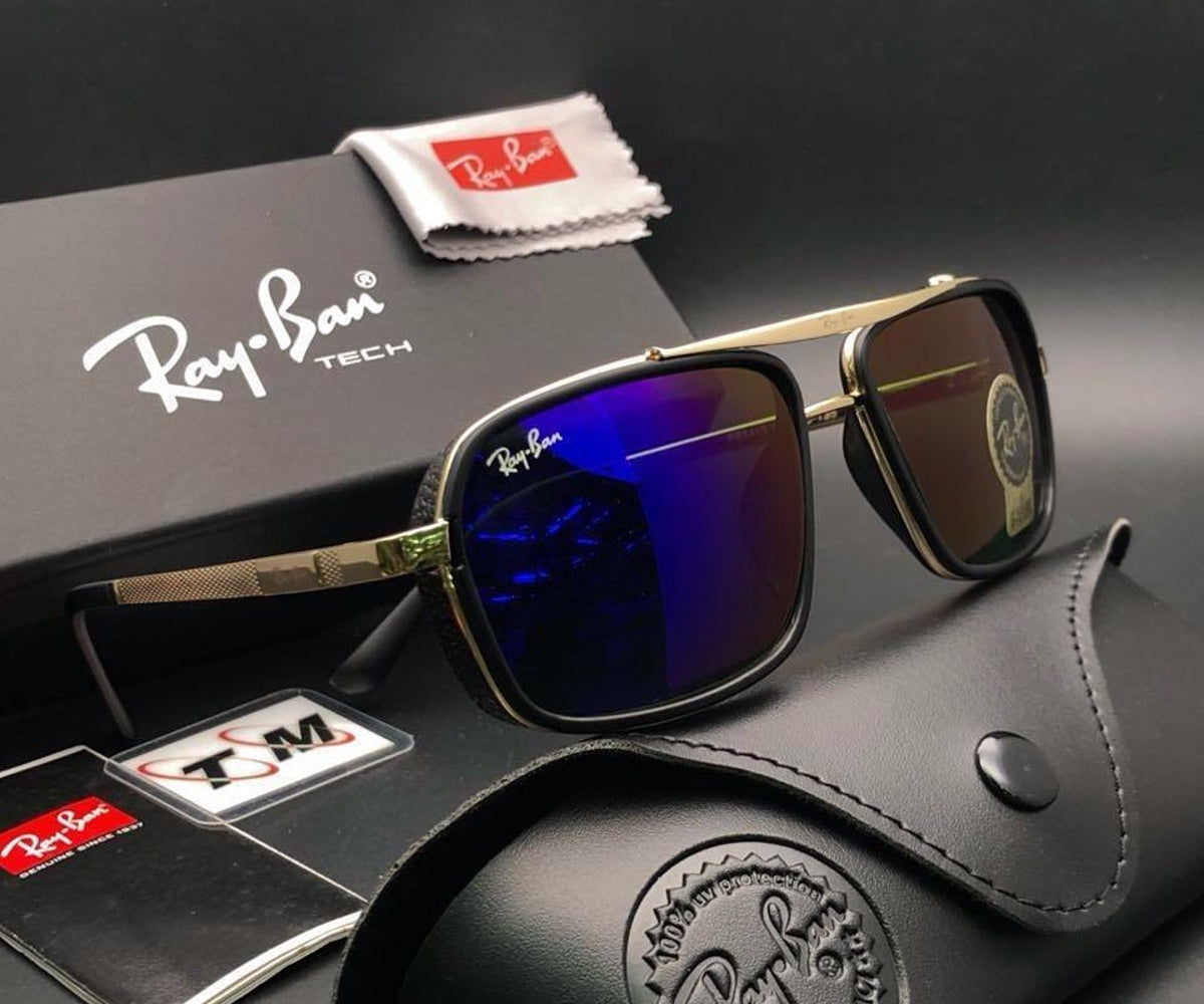 New Stylish Arrival Blue & Gold 4413 Master Pcs Sunglasses For Men and Women.